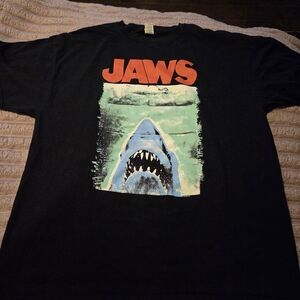 Jaws Graphic Black T-Shirt